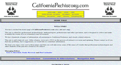 Desktop Screenshot of californiaprehistory.com